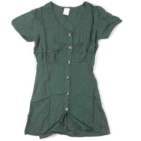 Womens Button Down Tunic Hunter Green Small - Picture 1 of 10